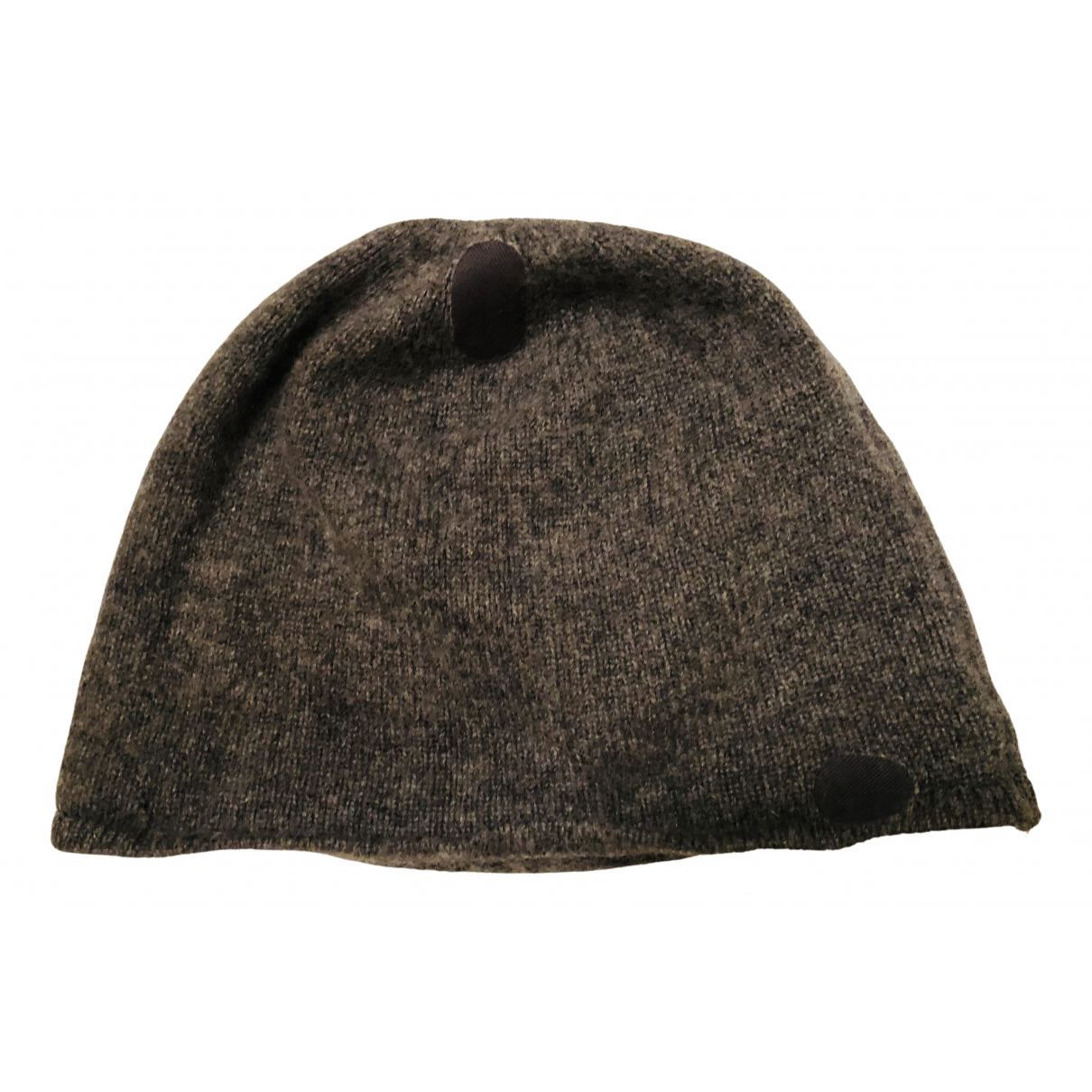 Johnstons of Elgin - Hat Cashmere Grey Plain for Women - Second Hand Hat, Very Good Condition